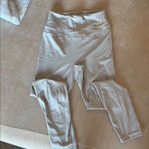 High-Waisted Beige Leggings
